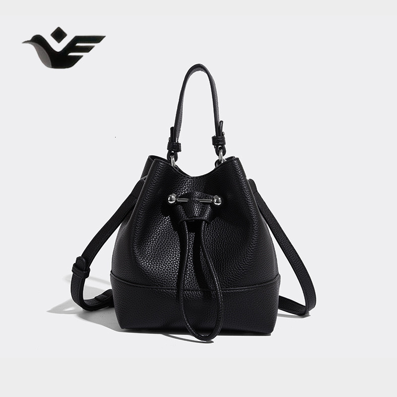 Feiyan Free Shipping New Designer Bag Luxury Shopping Bag Niche Design Retro Drawstring Bucket Bag Summer New High-end Handheld Shoulder Crossbody Bag