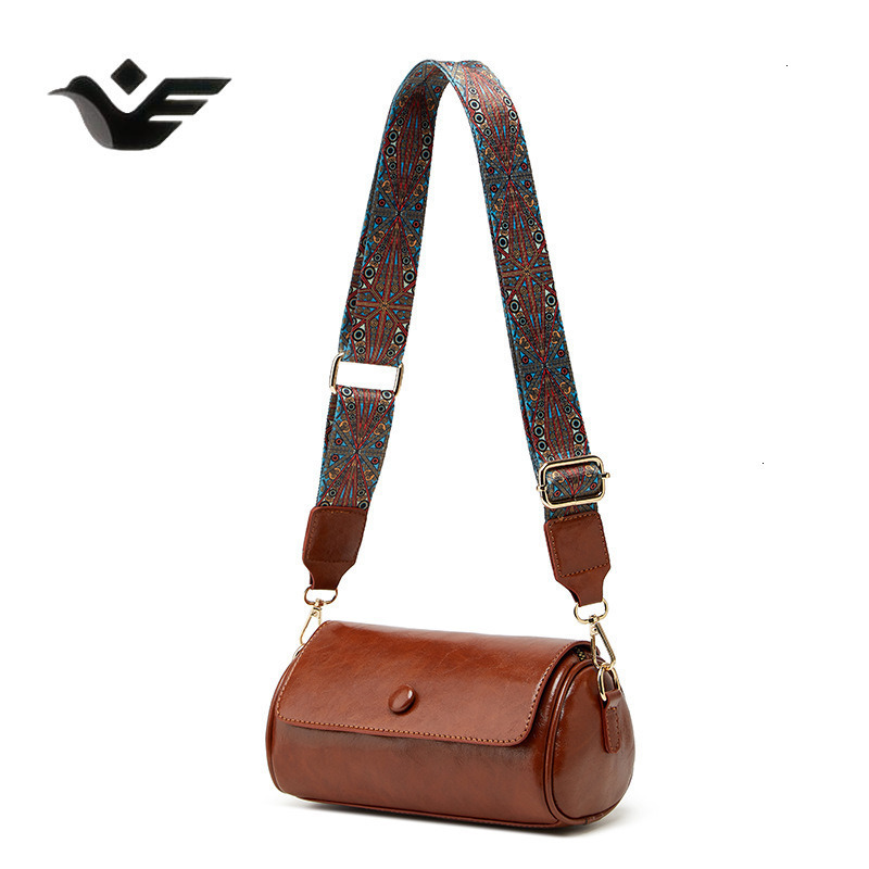 Feiyan Free Shipping New Designer Bag Luxury Shopping Bag Fashion Small Versatile Retro Cylinder Commuter Phone Women's Crossbody Shoulder