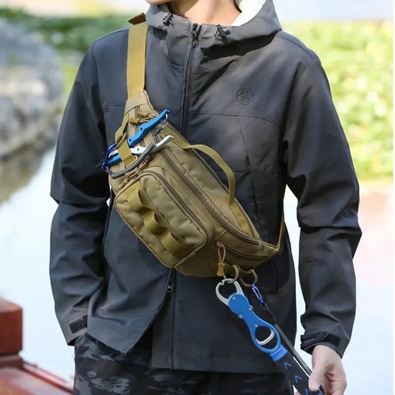 Rilibegan Men Waist Bag Tractial Molte Pouch Belt Waist Bags Multifuctional Outdoor Waist Bags Men Tactical Waist Pack Bags 250903
