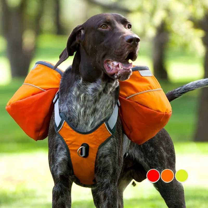 For Dogs Carry Their Own Backpacks Large Dog Pet Backpacks Large Dog Pet Outdoor Multi Functional Traction Belts W250904