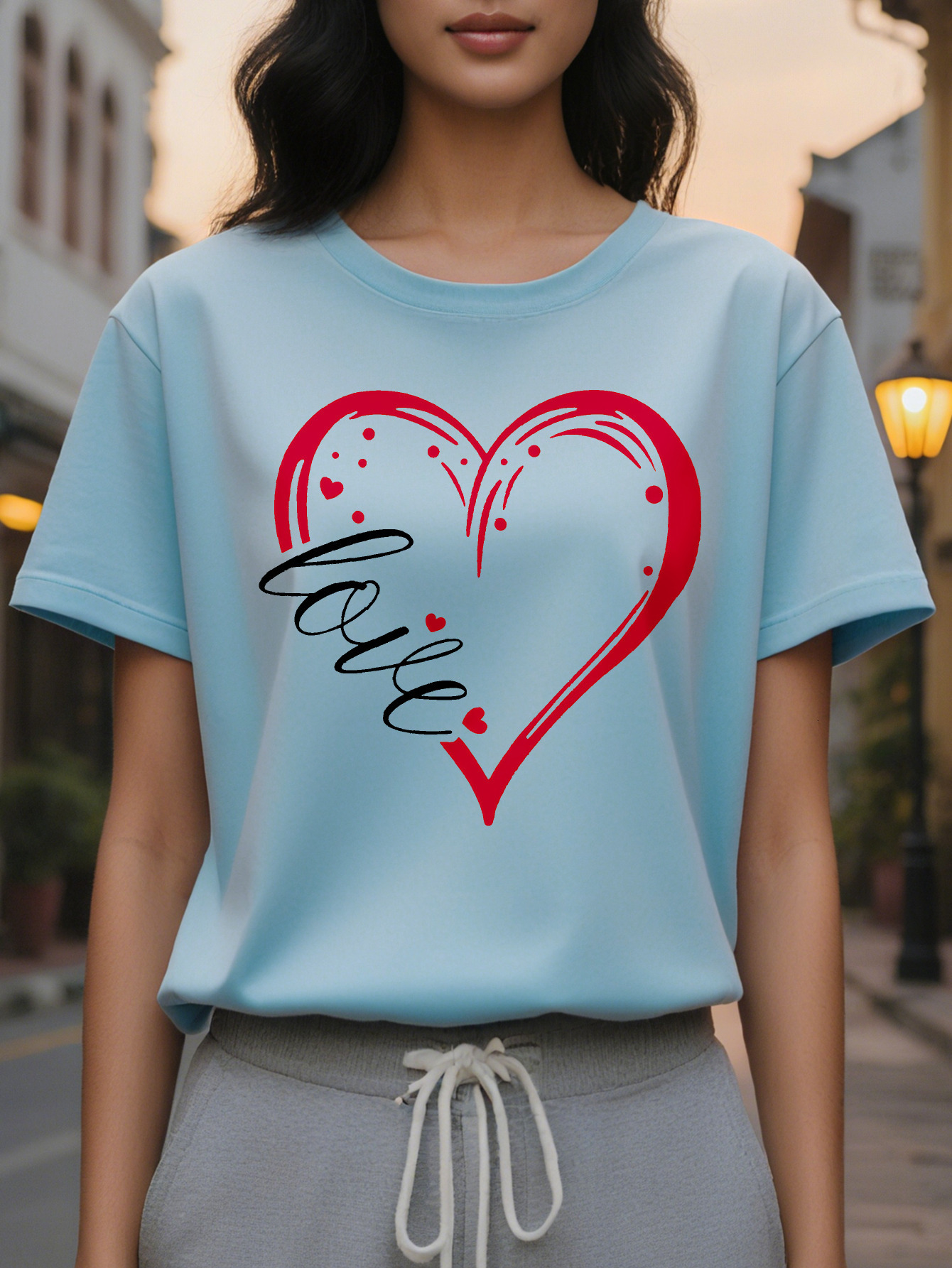 Directional Development Women Love Summer T Shirt Easter Carnival Fabric Soft and Comfortable d6ef8