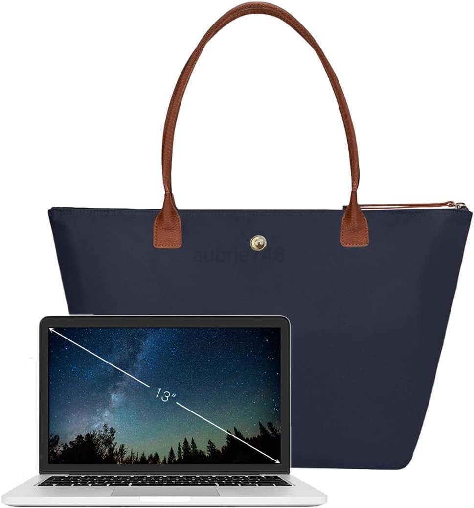 Womens Foldable Nylon Tote Bag Lightweight Shoulder Purse with Top Handle Spacious Hobo Bag for Work and Travel M250904