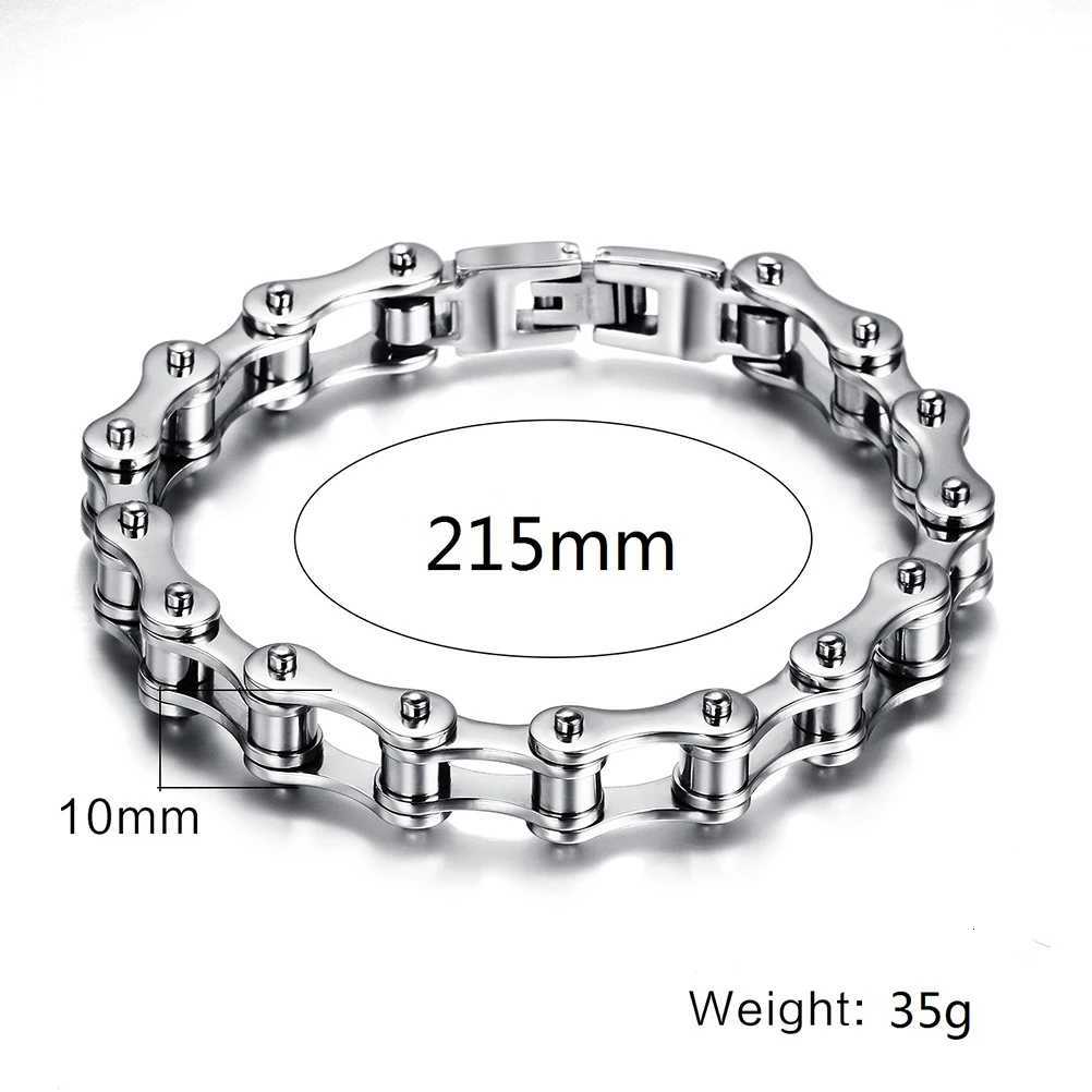 Fashion Men Women Biker Bicycle Motorcycle Chain Bracelet Bangle Punk Stainless Steel Bracelet Men Bangle 85 W250904