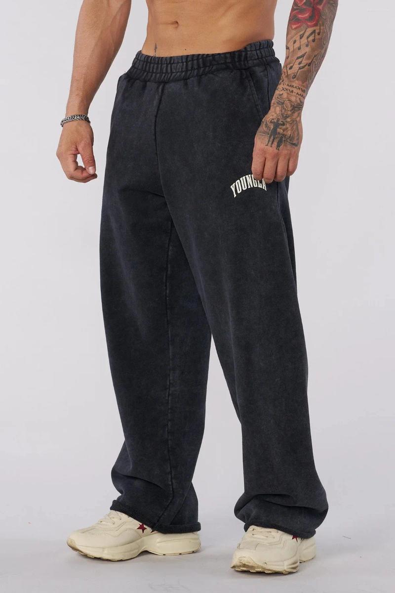 Men's Pants Sports Loose Straight Leg For Runners Fitness And Casual At The Gym