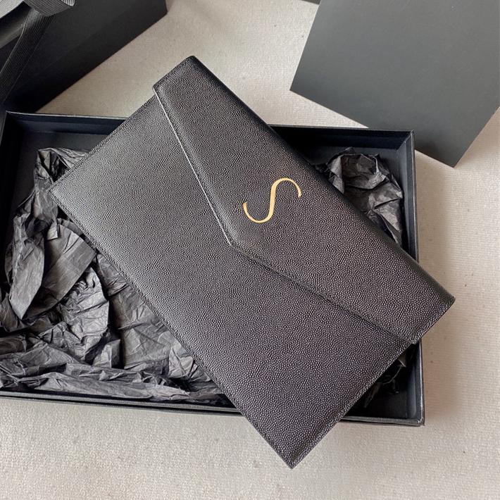 Womens PTOWN Clutch Bags Luxury designer bag crocodile classic flap envelope bag 10A quality leather Evening Bags Underarm handbag Wallets fashion Shoulder bag