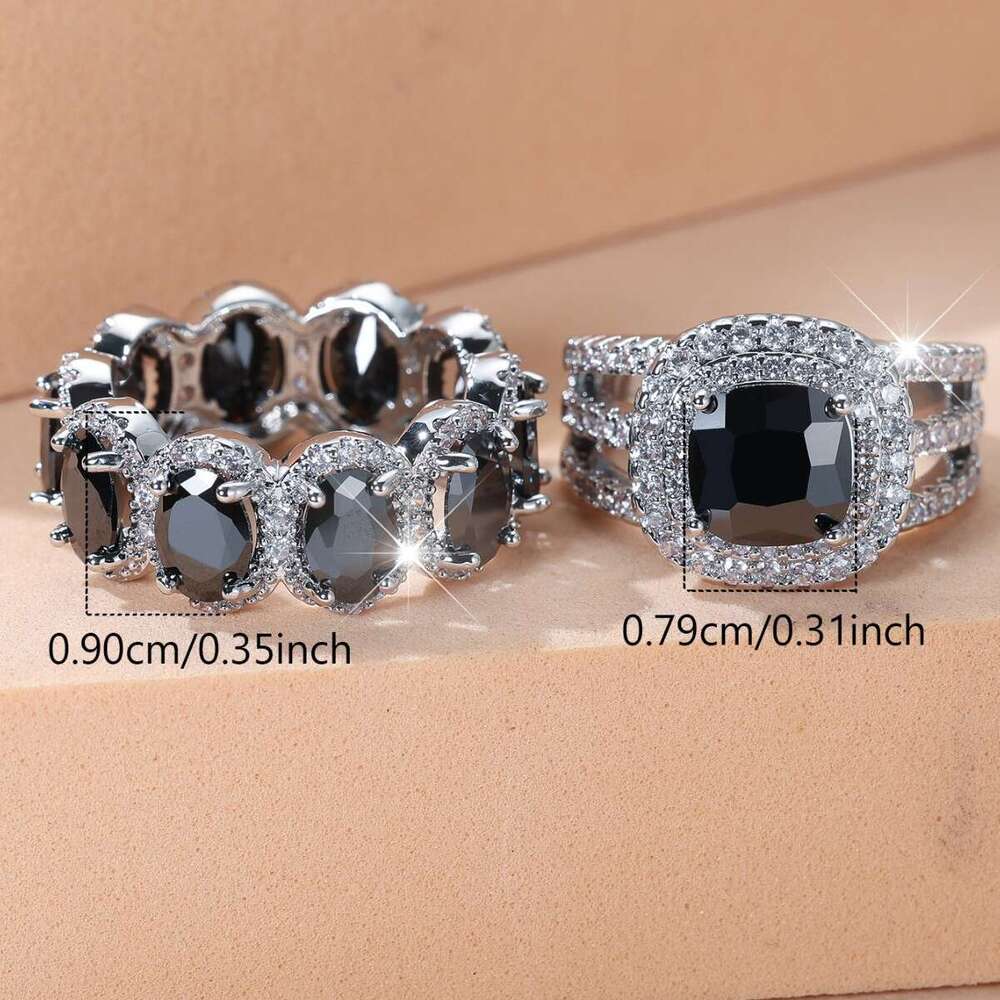 Diamond Ring Egg-shaped Circle Micro-inlaid White Super Sparkling Zircon Set Elegant Luxurious Full Diamond Ring