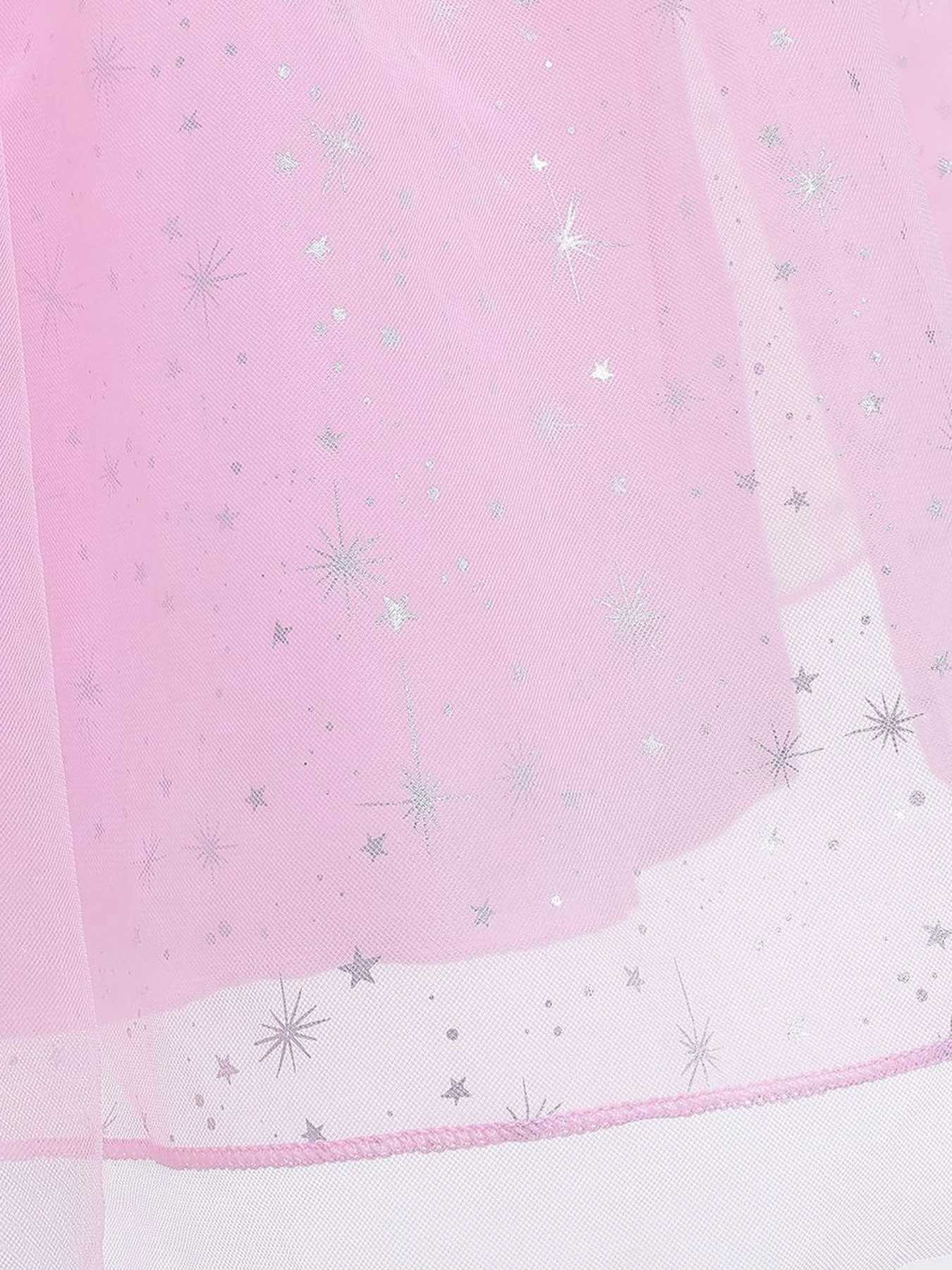 Baby Girls Elegant Floral Graphic Print Mesh Gown Dress for Performance ParTY Gift Girls Spring/Summer Z250904