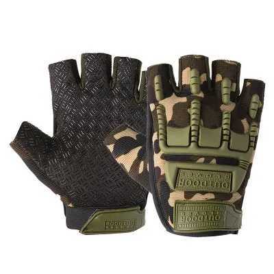 Fingerss Tactical Gloves Camouflage Mittens For Fitn Gym Ma Antiskid Motorcyc Men Women Moto Half Finger Fitn GlovesXJ250904