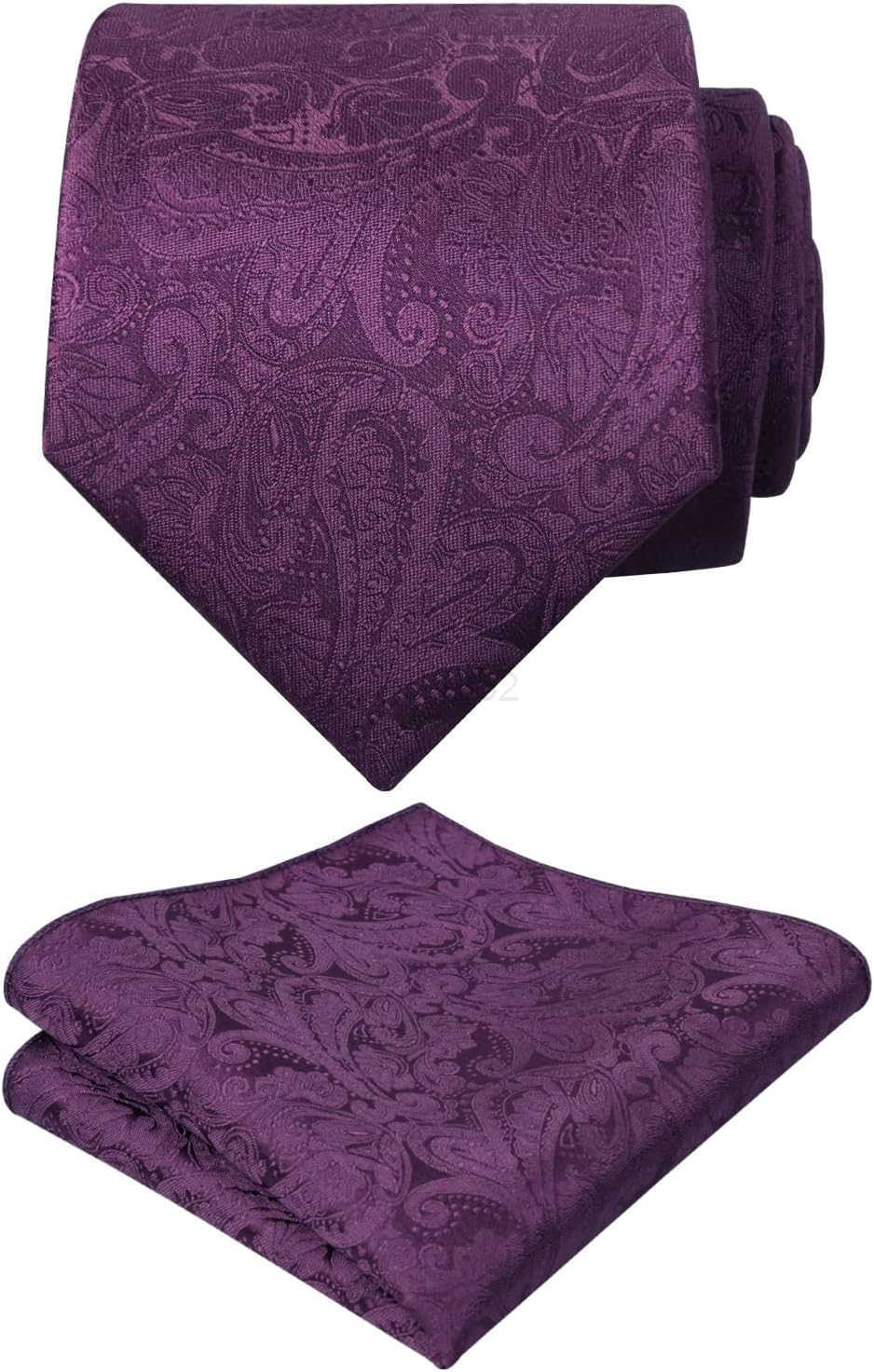 Mens Paisley Tie Handkerchief Casual Floral Necktie SetW250904