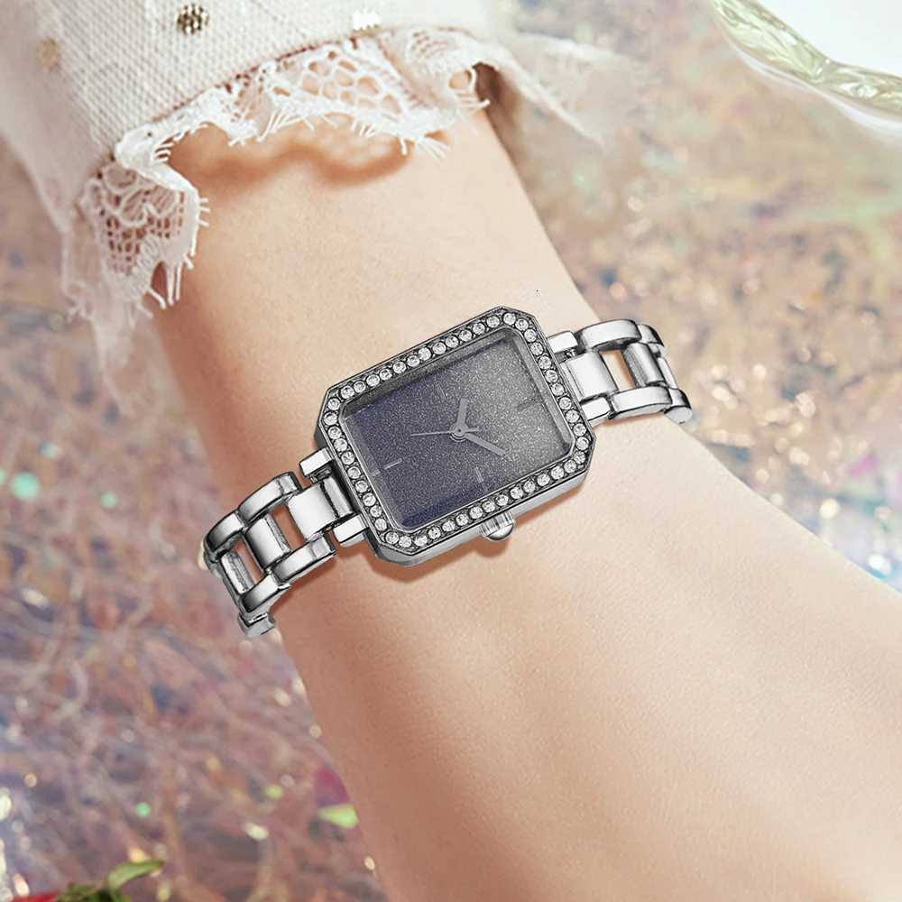 2PCS Silver Wens Watch Set Luxury Trendy Simple Quartz Watch Bracelet Set Suitable for Daily Clothing Matching Perfect Gift X250904