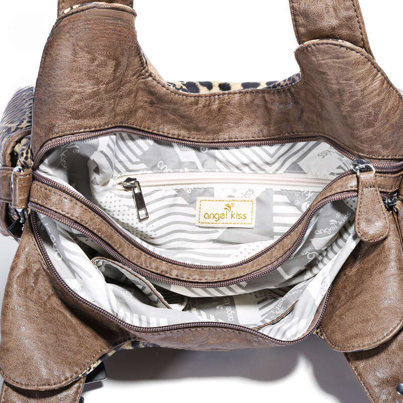 Cross-border Women New Trendy Fashion Shoulder Underarm Crossbody Bag Leopard Print Women's Handbag Wholesale