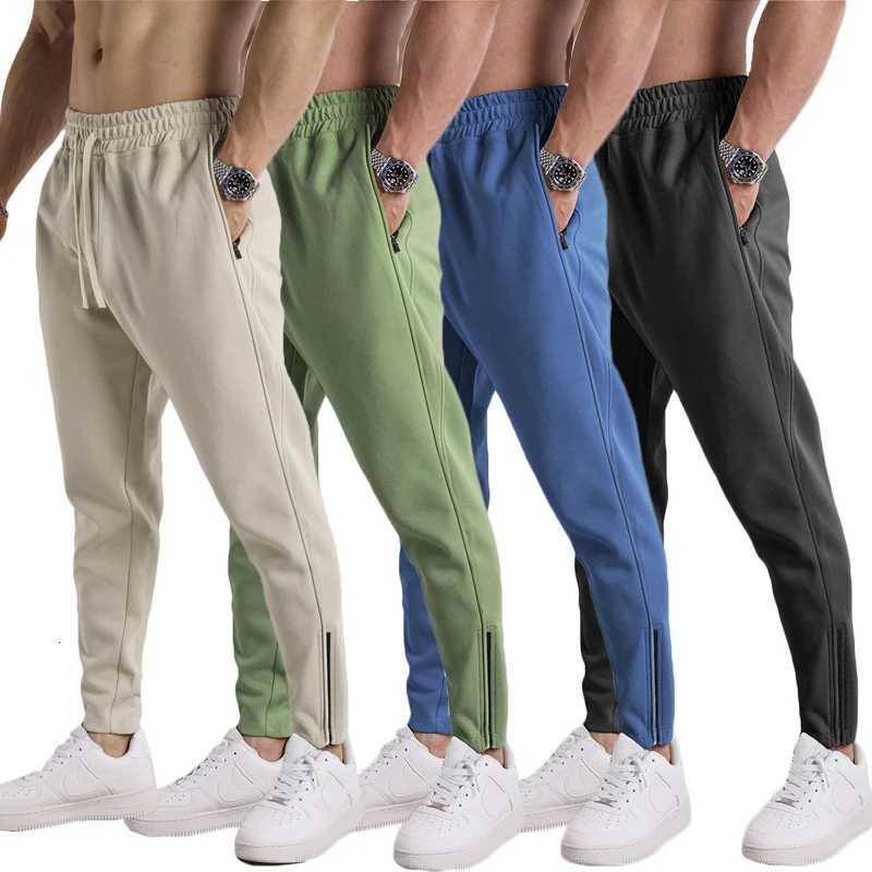 New Solid Color Sweatpants Casual Workout Pants Autumn 12Pcs Lightweight Cargo Trousers Outdoor Gym Fitness Drawstring TrousersXJ250904