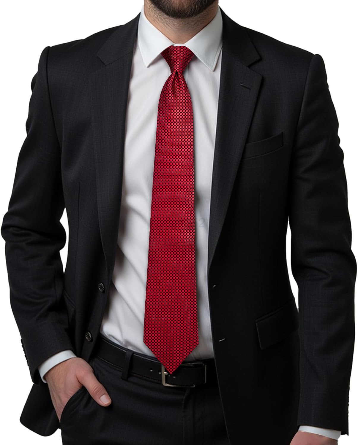 Mens 70 inches Tie Set Extra Long Necktie With Cufflinks Handkerchief For Big and Tall Men Business WeddingW250904