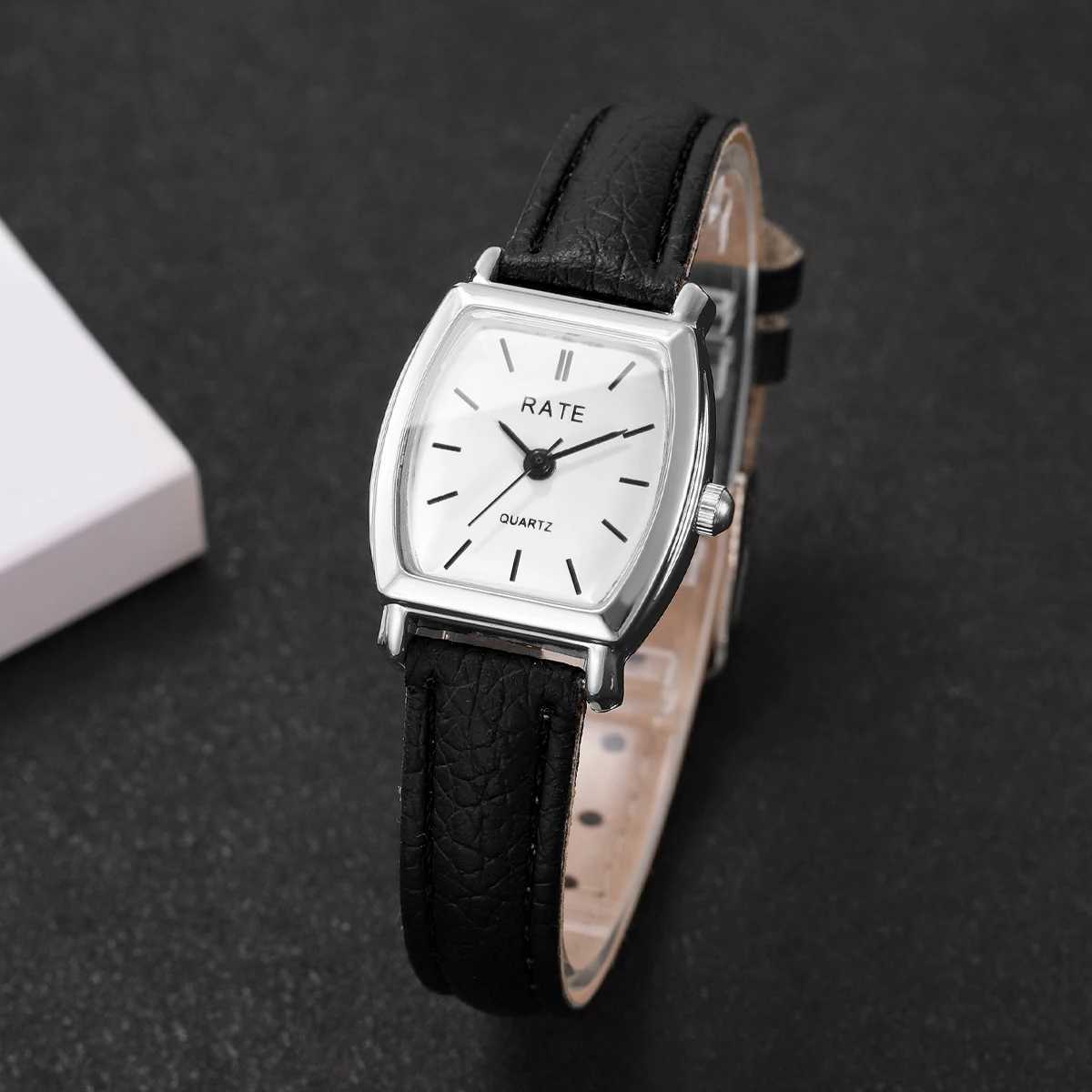 5PCSSet Fashion Small Dial Wen Watches Casual Leather Band Analog Quartz Watch Reloj Mujer Girls Clock GiftWithout Box X250904