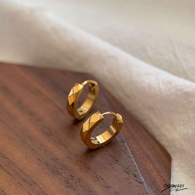 Collections Minimalist Geometric Hoop Earrings Unisex Dome Cut Stainless Ddmyday Steel Hies Hypoallergenic Nickel Free Jewelry Ddmyday