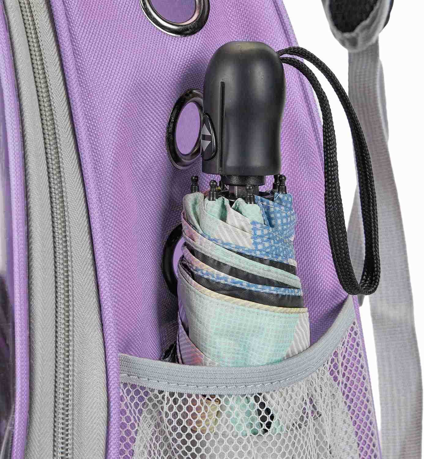 Cat Bubble Backpack Carrier for Small Medium Dogs Cats Carrying Bag Airline Approved Pet Travel Carrying Bag Dog Hiking Walking Outdoor Backpack Purpl