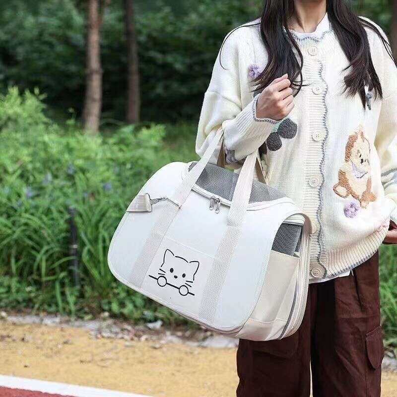 famous brand Outdoor Pet Large Capacity Handheld One Shoulder Foldable Cat Bag Portable