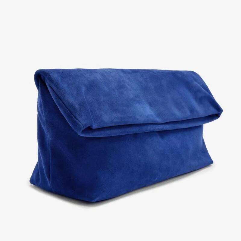 WOMEN'S MAXI SUEDE CLUTCH, Designer Evening Dress Bag, Fashionable Handbag Purses for Women