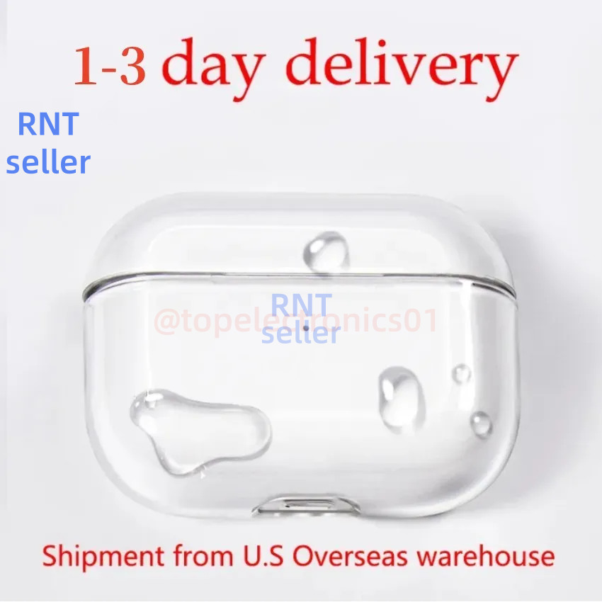 Case For Airpods pro 2 air pods 4 3 Bluetooth Accessories Solid Silicone Cute Protective Cover RNT seller Shockproof Case