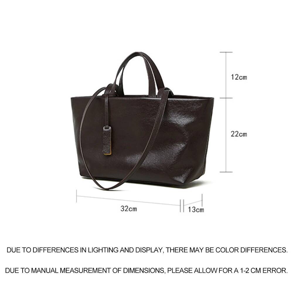 woman Shoulder bag soft leather large capacity square fashion handbag korean Fashionable Handbag Shopping underarm tote