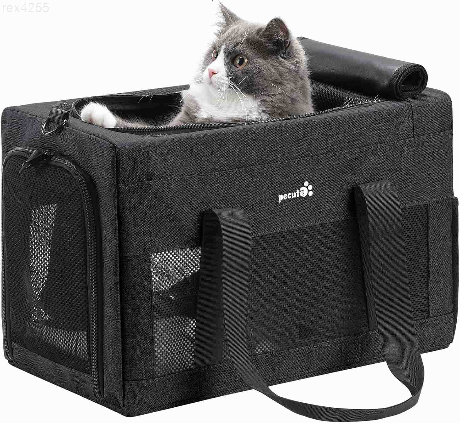 Approved Cat Carrier Pet Carrier SoftSided Portable Dog Carrier with Stable Structure TSA Approved Pet Carrier for Pets Less Than 12lbs Cat Carrier Ba