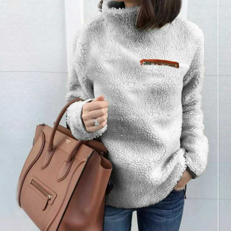 Winter Super Soft and Comfortable Solid Color Turtleneck Pullover Womens Sweater Fashion Zipper Sexy Top Ladies Hipster Clothes M250904