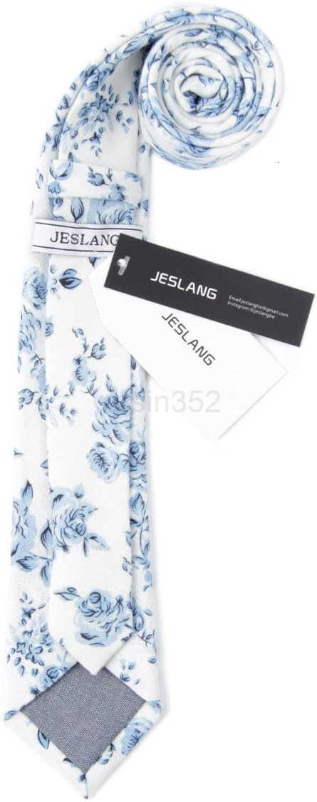 Mens Cotton Printed Floral Tie 256 Skinny Narrow Necktie Various DesignsW250904