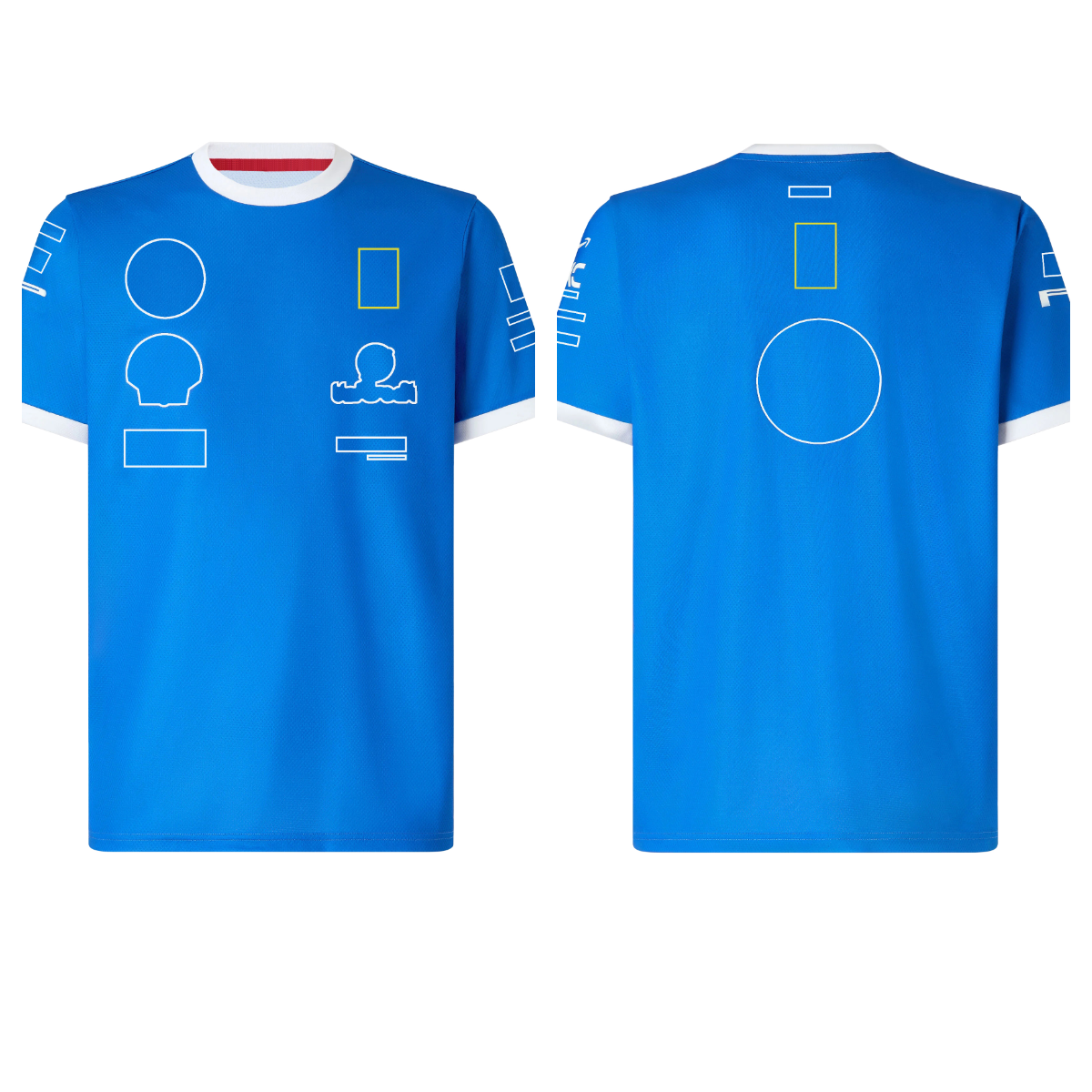 2025 F1 Monza Grand Prix team uniform F1 team special edition blue T-shirt F1 series official driver racing suit plus size short sleeve T-shirt