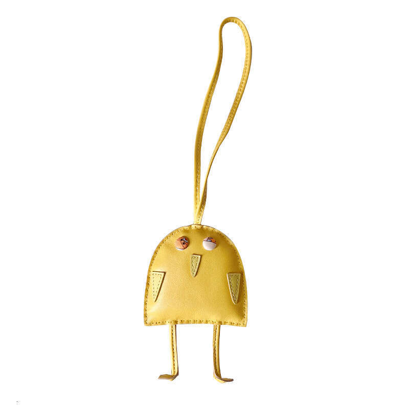 DHEssentials 2025 Owl Keychain, Hand - Stitched Leather Car Mirror Hanging Ornament