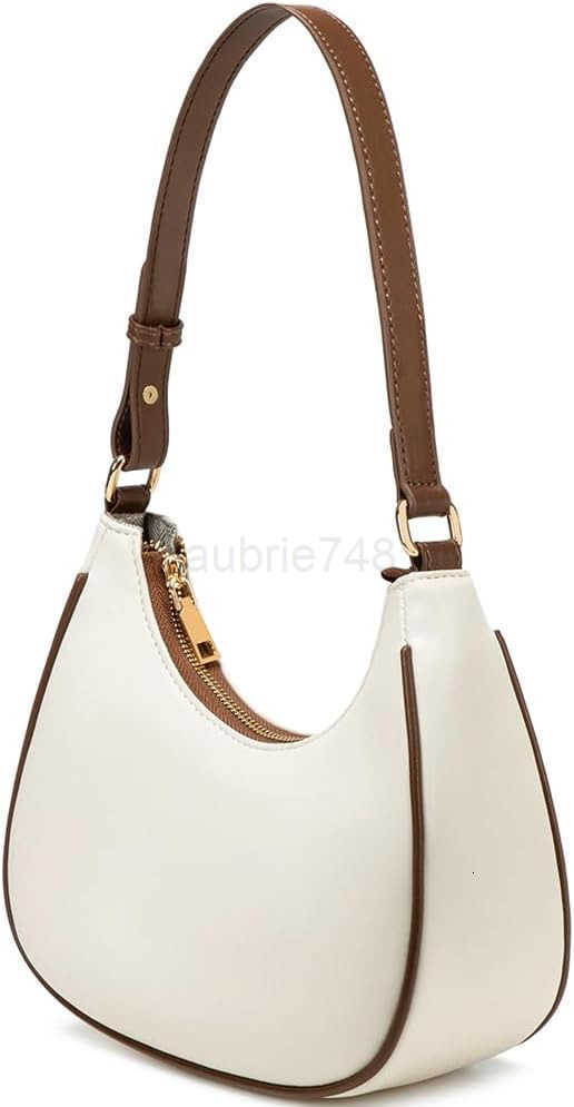 Crescent Shoulder Bags for Women Cute Hobo Tote Handbag Under the Arm Purses Mini Clutch Purse with Zipper Closure M250904