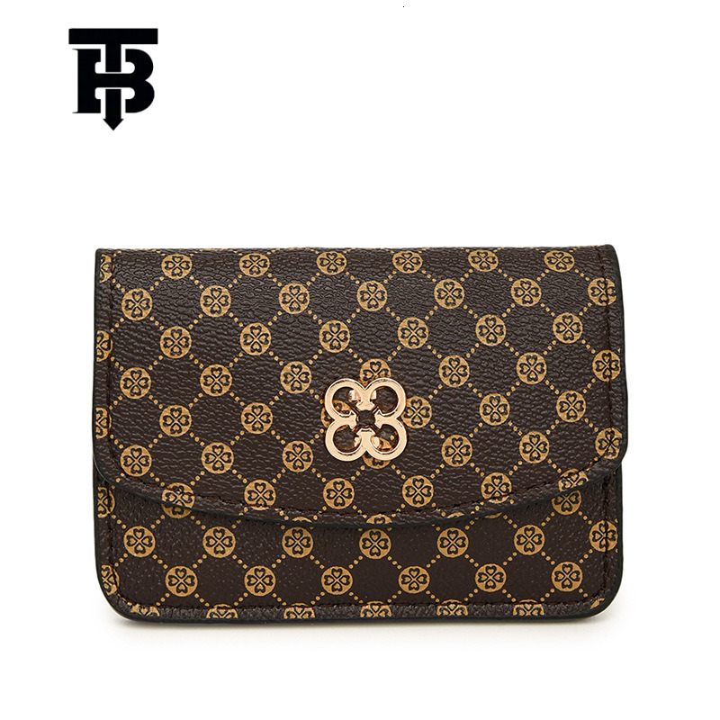 TB BHULAMTE Designer s bag Niche Design Printed Buckle Coin Purse Keychain High-end Exquisite Mini Compact Card Holder Coin Purse All-in-one Bag