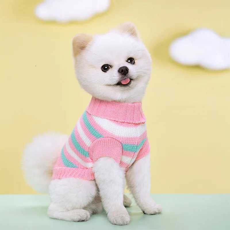 Sxxl Medium Knitted Dog Sweater for Small Dogs York Warm Cat Coat Winter Dogs Clothes Pet Costumes Dog Pullover Puppy Supplies W250904