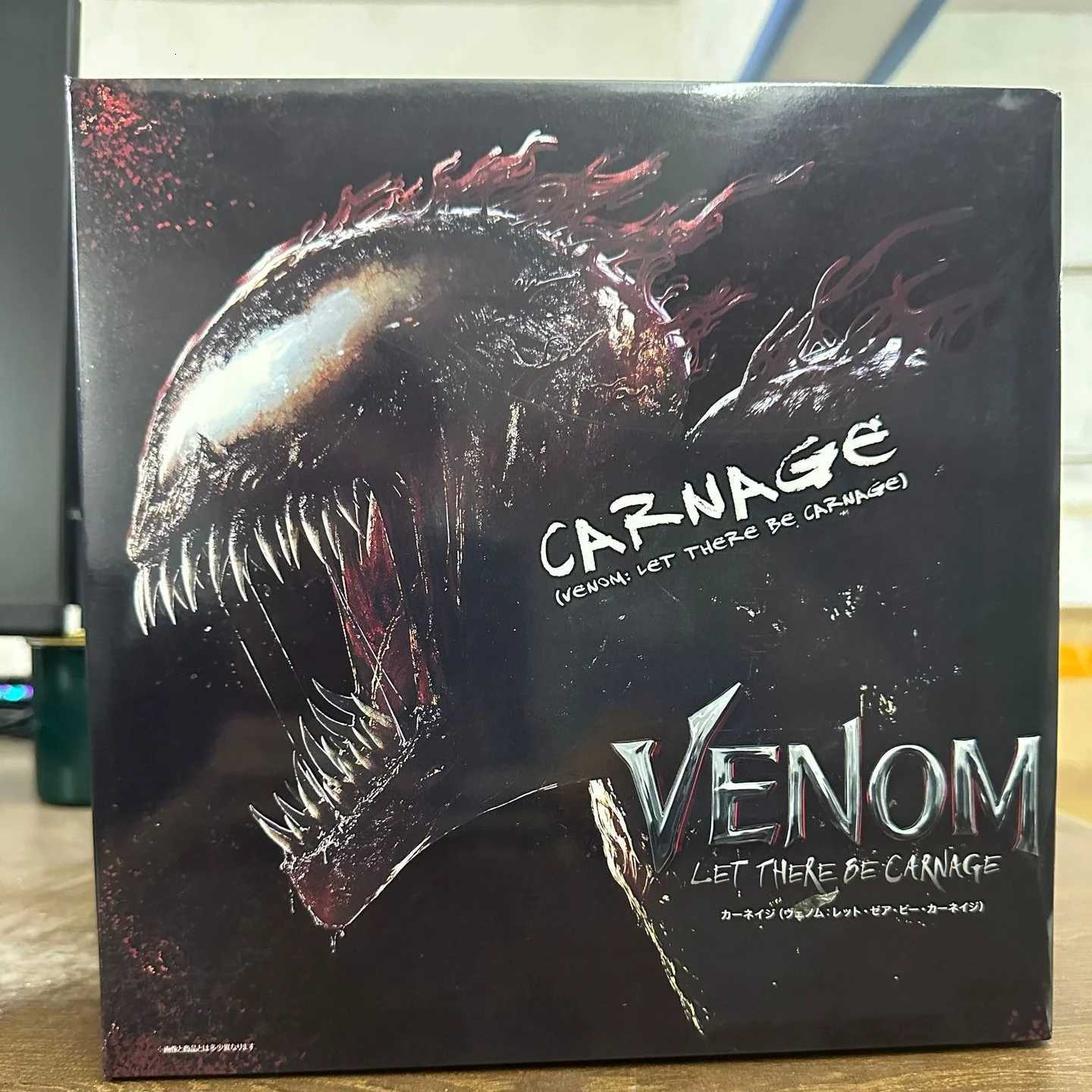 Shf Venom Action Figure Toys Ko Carnage Horse Model Statue Collectible Ornaments Doll Christmas Children Gifts W250904