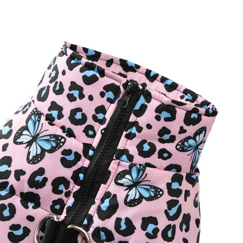 Autumn Winter Dog et For Small Large Dogs Outdoor Walking Waterproof Windproof Pet Butterfly Print Clothes Labrador Costume W250904