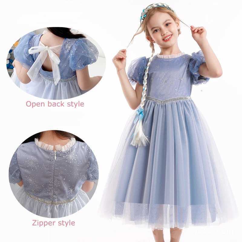 Girl Dress for Birthday New Autumn and Winter Elegant Princess CHIld Elsa Velvet Dress for Girls Aged 3 4 5 7 8 9 10 Years Z250904