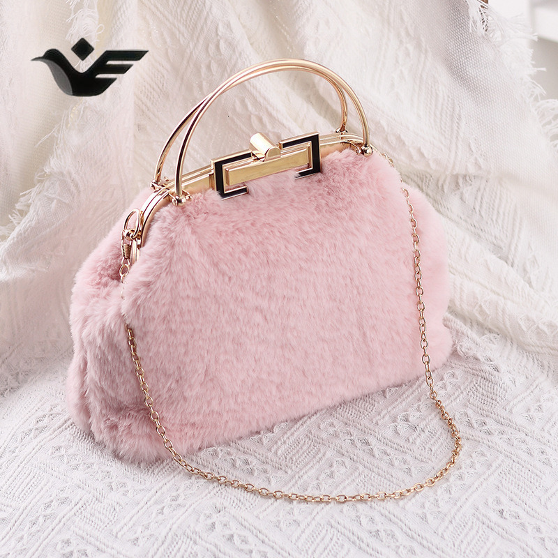 Feiyan Free Shipping New Designer Bag Luxury Shopping Bag Real Fur Rex Rabbit Fur Fashionable Stylish Trendy Women's Bag Handbag Shoulder Crossbo