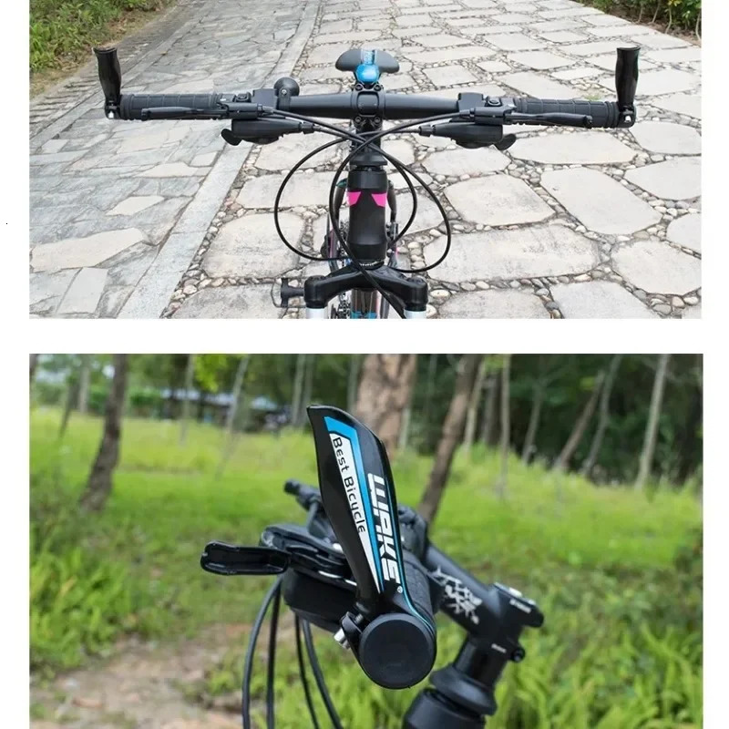 Bicycle Auxiliary Handlebar Aluminum Alloy Mountain Bike Ends MTB Bull Horn Rest Handle Bar Cycling Vice 250903