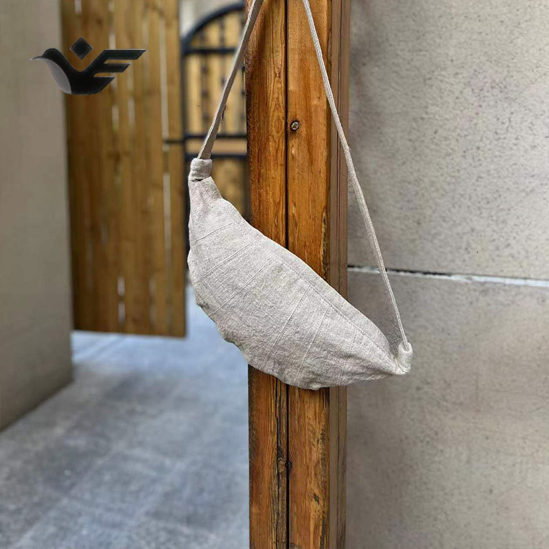 Feiyan Free Shipping New Designer Bag Luxury Shopping Bag Simple Artistic Dumpling Canvas Bag Niche Design Casual Underarm Handbag Waist Bag For Women