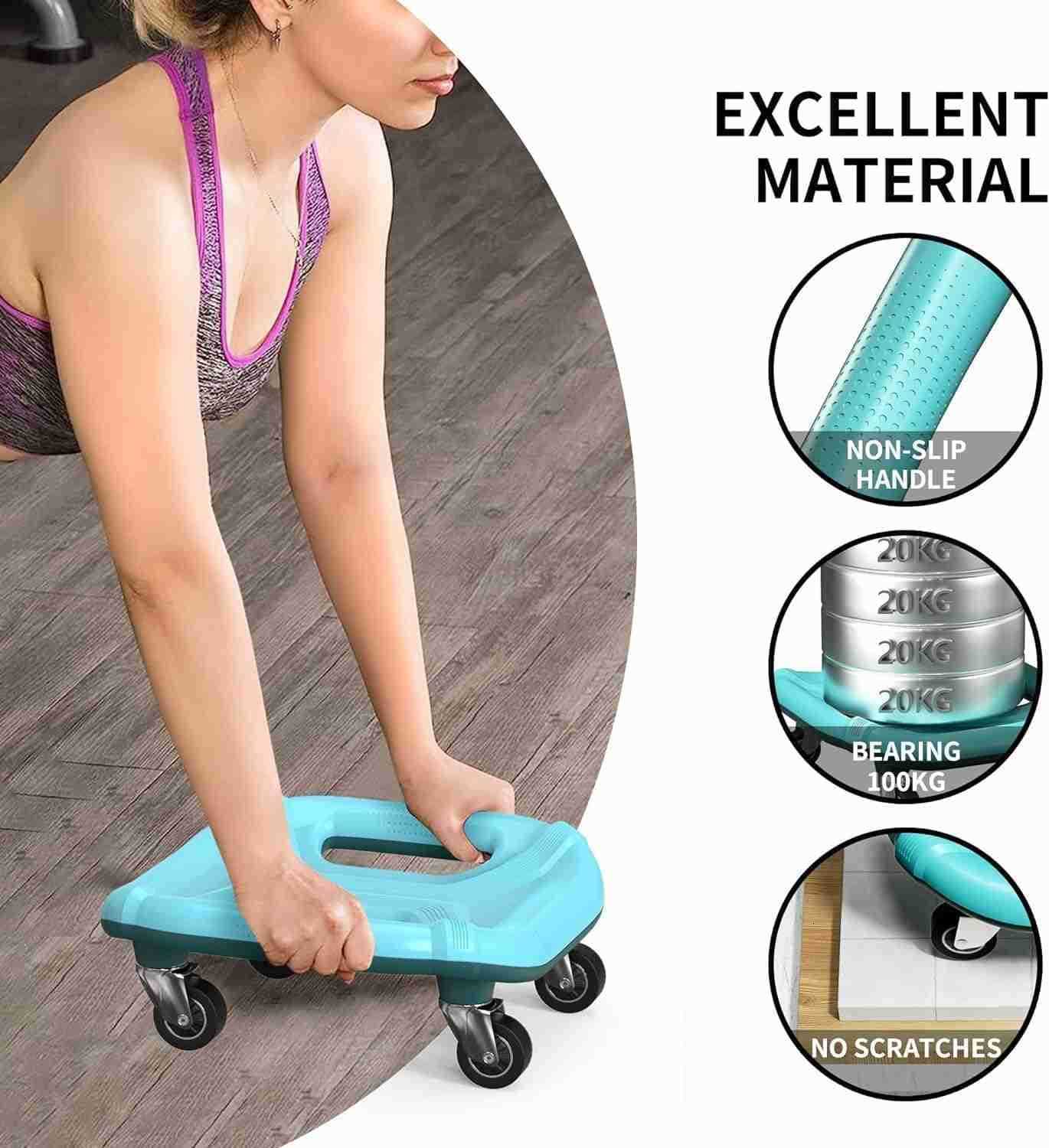 Ab Roller with Knee Pads for Abs Workout Multifunctional Ab Roller Wheel for Abs Workout Abdominal Roller with Knee Pads Abdominal Exercises Wheel Abb