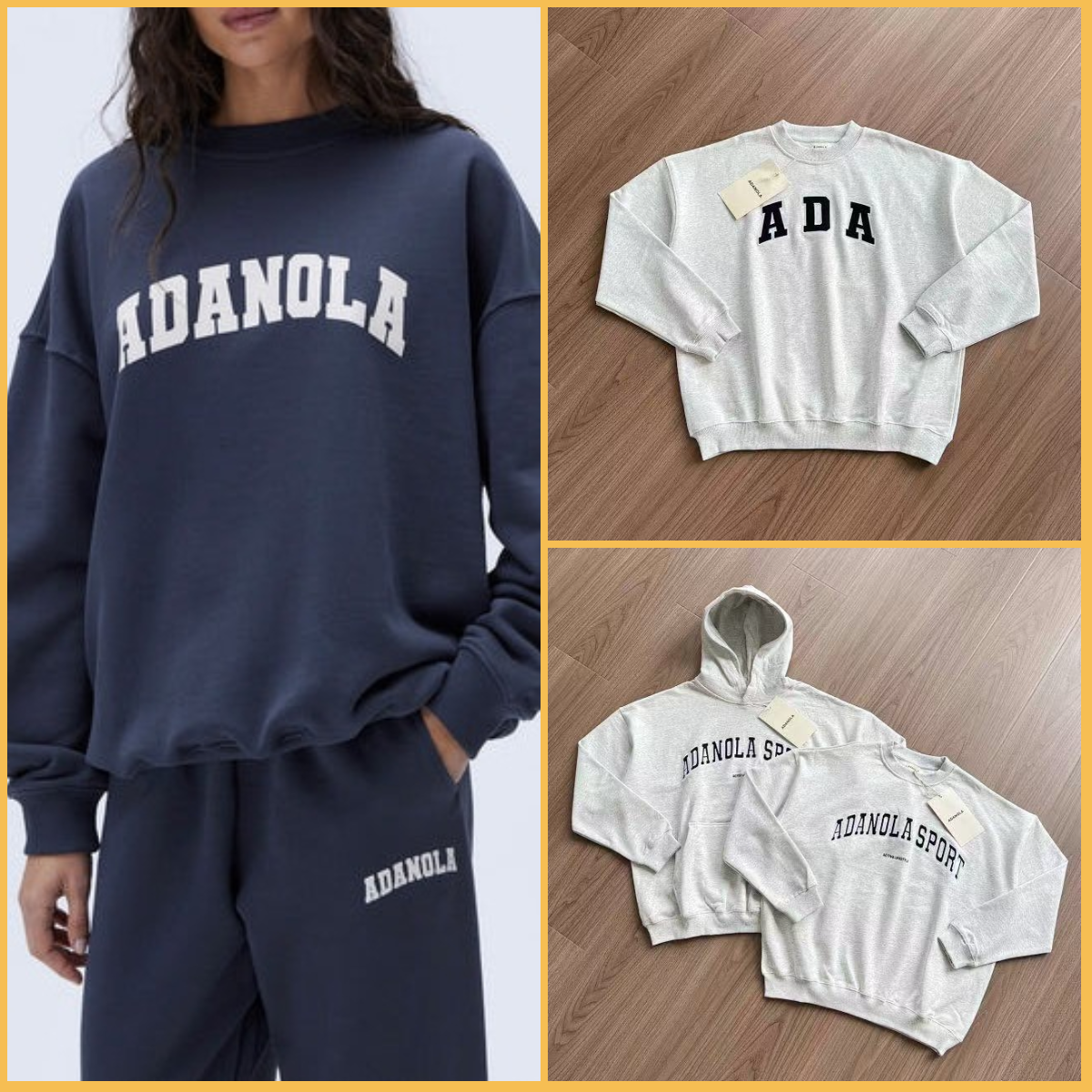 designer Adanola hoodie Sweatpants Sier Relaxed-fit Sport Laidback Lantern Pants with Drawstring sets for men Studio-to-street Jogger women clothes Sportswears
