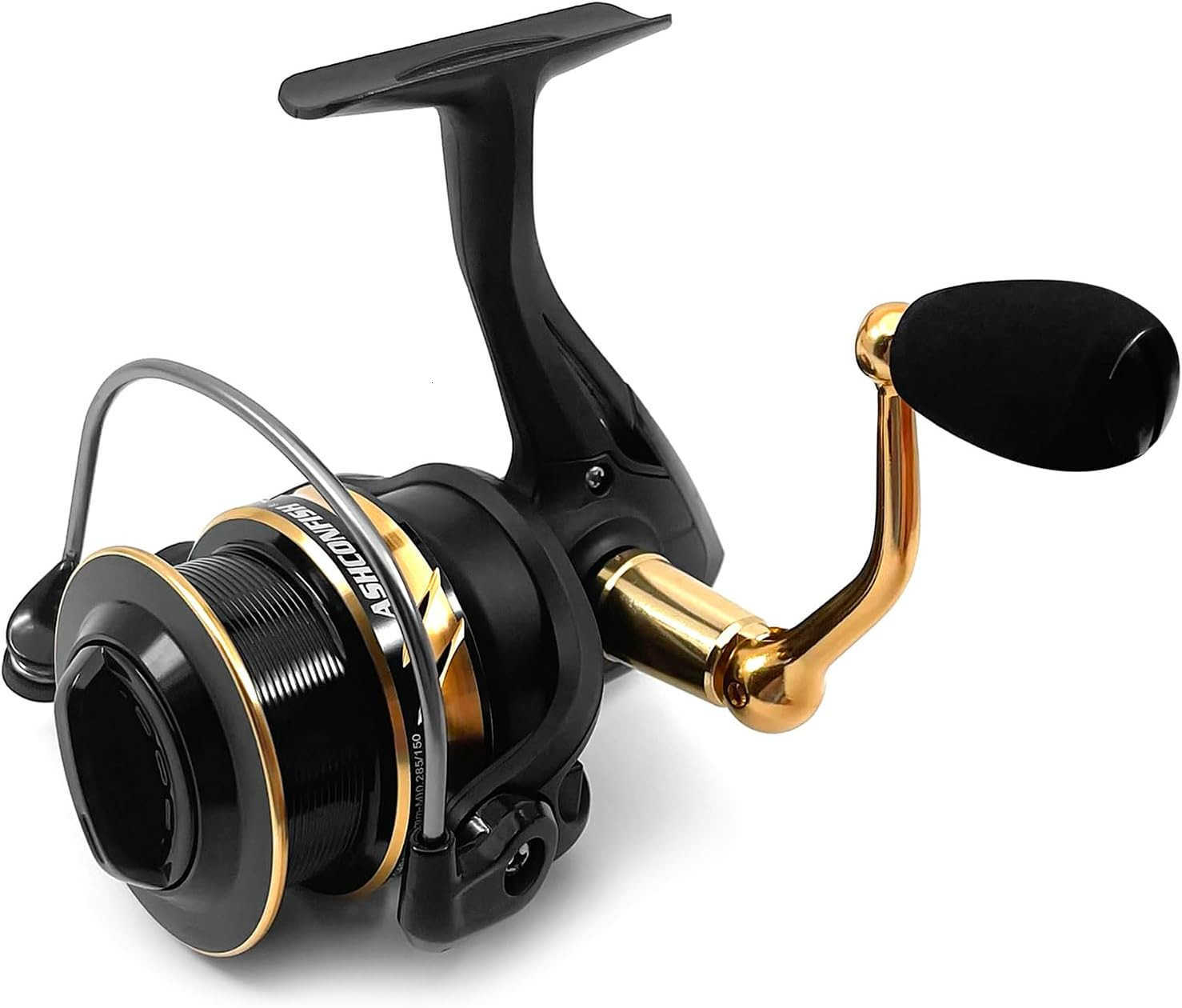 Spinning Fishing Reel Graphite Body 71 Stainless Steel BB 501 Gear Ratio Lightweight Spinning Reel for Freshwater Saltwater Fishing Come with 109 yds 