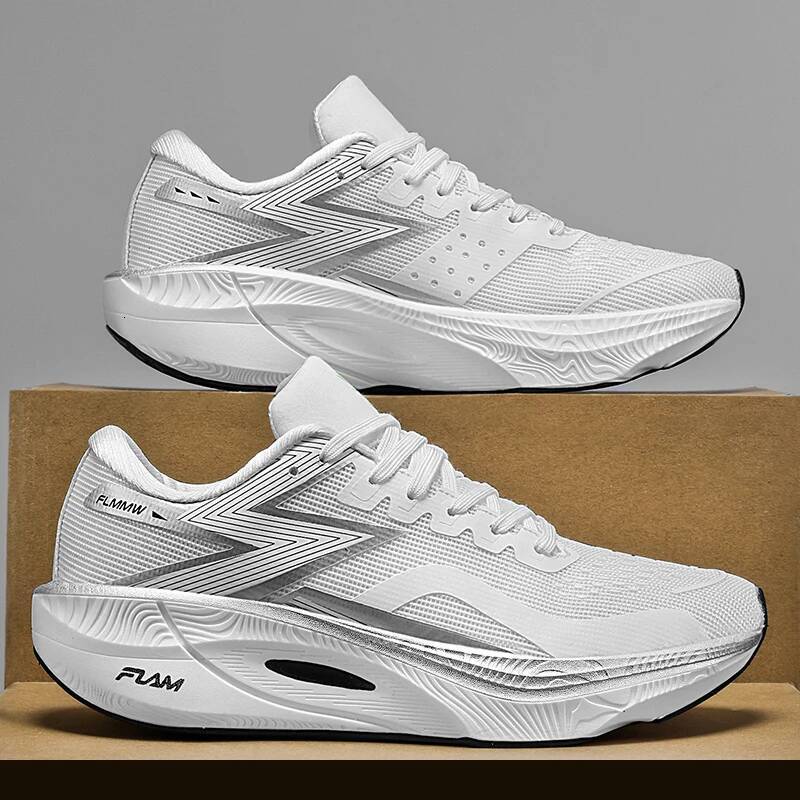 2025 Carbon Plate Marathon Men Sports Running Shoes Air Cushion Lightweight Women Athletic Gym Sneakers Hiking Jogging Footwear ddmysaturn