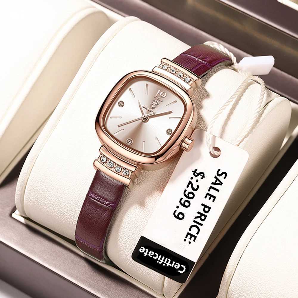 POEDAGAR Wen Watches Fashion Square Diamond Leather Quartz Watch Top Brand Luxury Waterproof Ladies Wristwatch Girlfriend Gift X250904