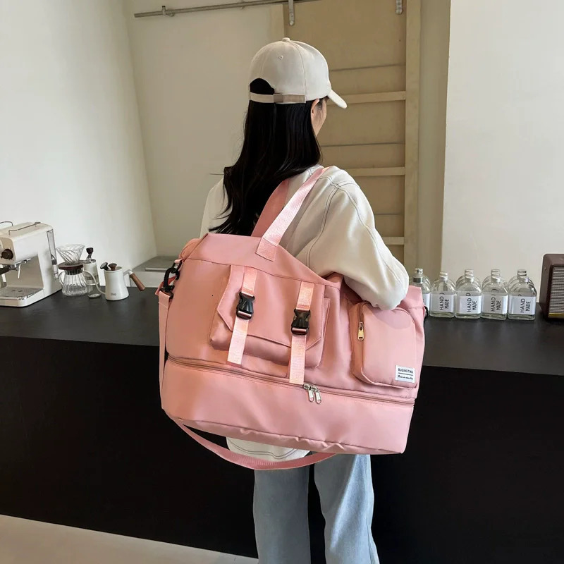 Large Capacity MultiFunctional Travel Duffel Bag Gym Tote with Multiple Compartments Durable Nylon Sports Bags 250903