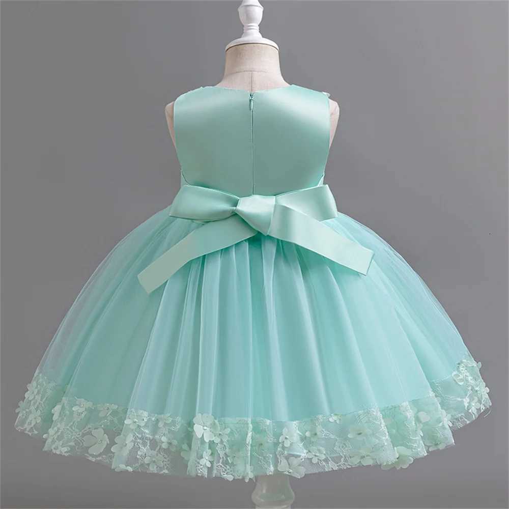 Baby Dresses For Girls Kids Wedding Bridesmaid Gown Toddler Tulle Birthday Princess Party Dress Infant Outfits Sleeveless Dress Z250904