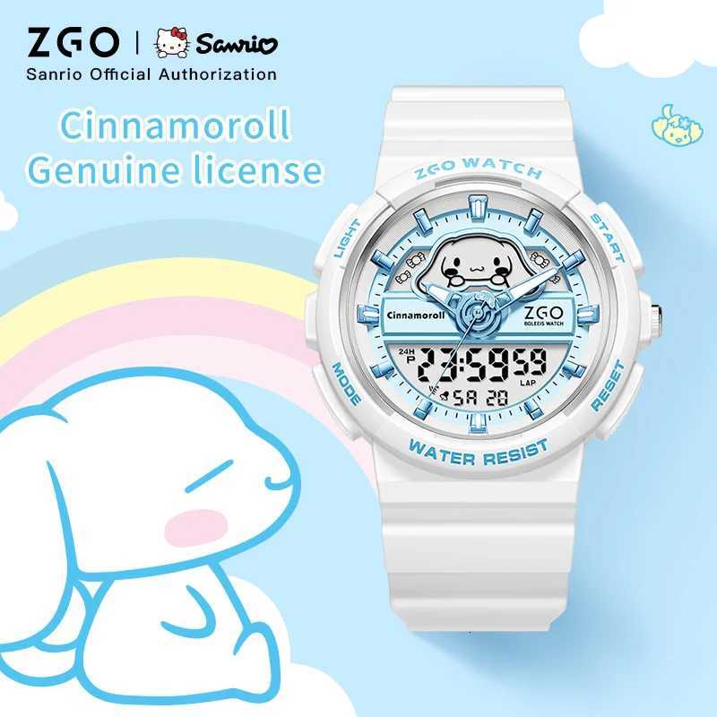 ZGO X Cinnamoroll Electronic Watch for Schoolgirl Middle and High School Students Girls Waterproof Wristwatch Gift 863 X250904