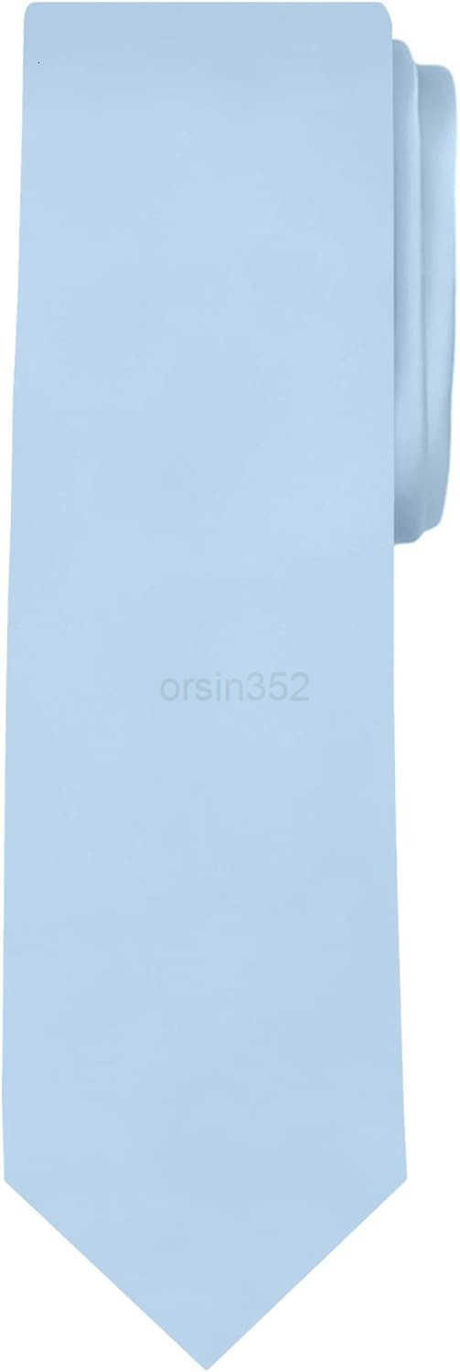 Mens Extra Long Solid Color TieW250904