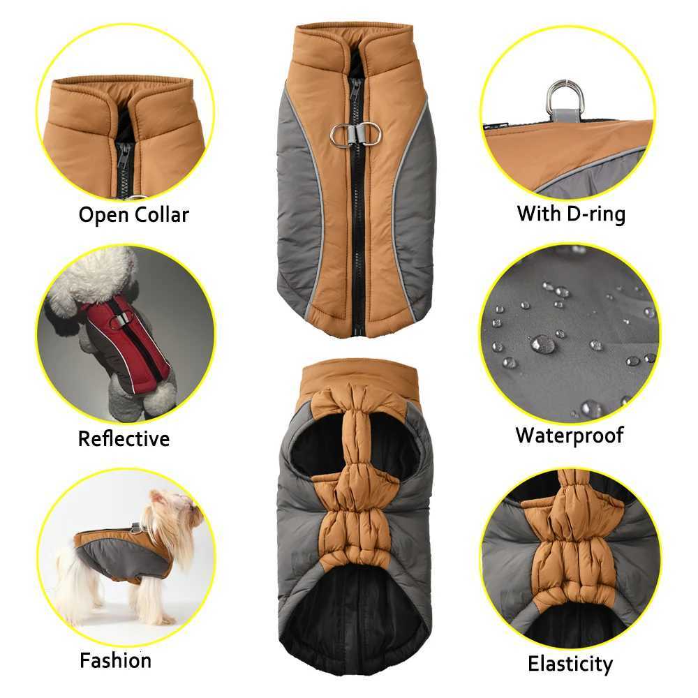 Windproof Warm Dog et For Small Medium Dogs Winter Waterproof With Dring With Zipper Puppy Clothes Yorkshire Pet Costume W250904