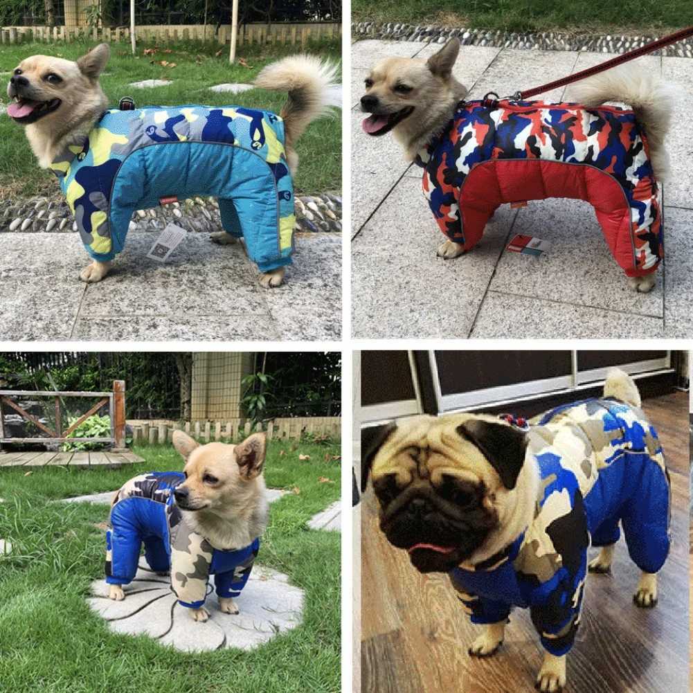 Dog Clothes Winter Warm Clothes For Small Dogs Waterproof Puppy Pet et Reflective Dog Coat Chihuahua Pug Jumpsuits Clothing W250904