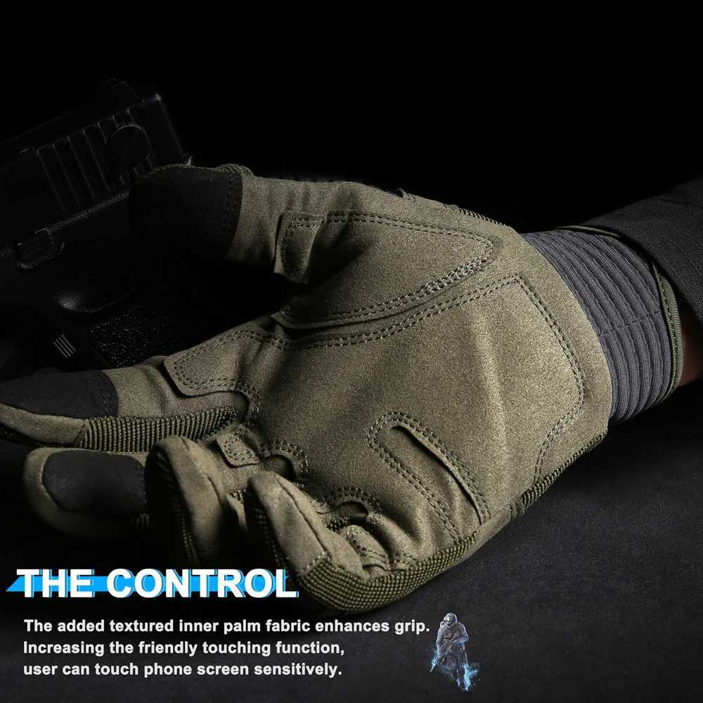 Touch Screen Tactical Gloves Outdoor Sport Paintball Shooting Hunting Airsoft Combat AntiSkid Work Protection Full Finger GloveXJ250904
